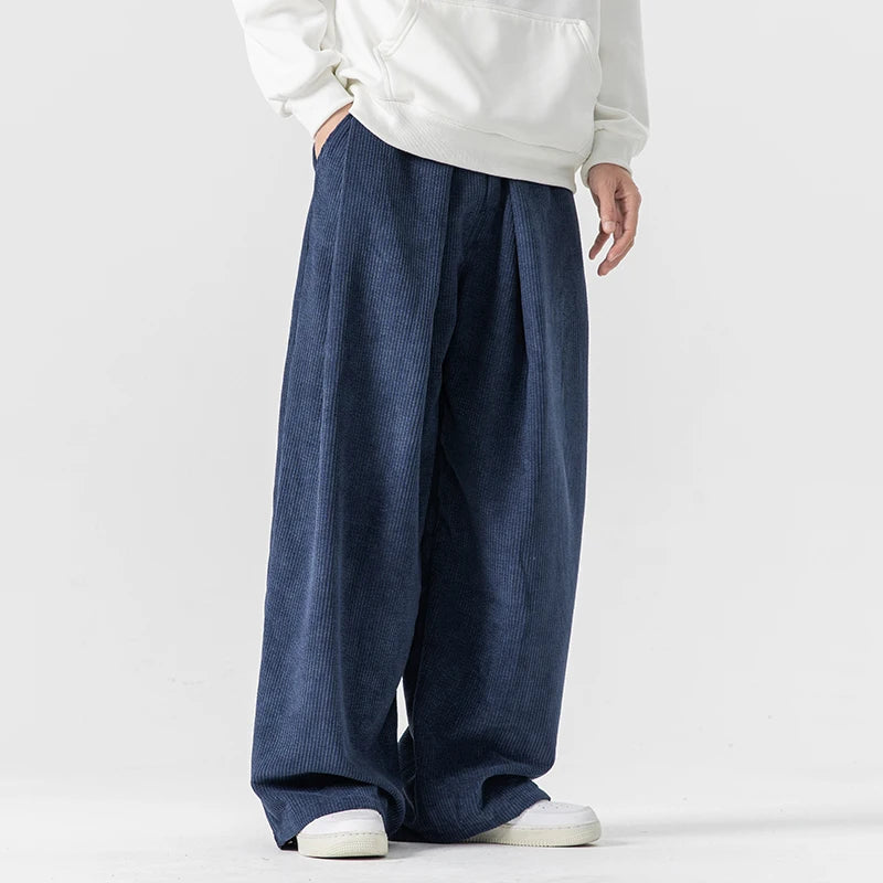 Jim | Men's Wide Leg Pleated Pants