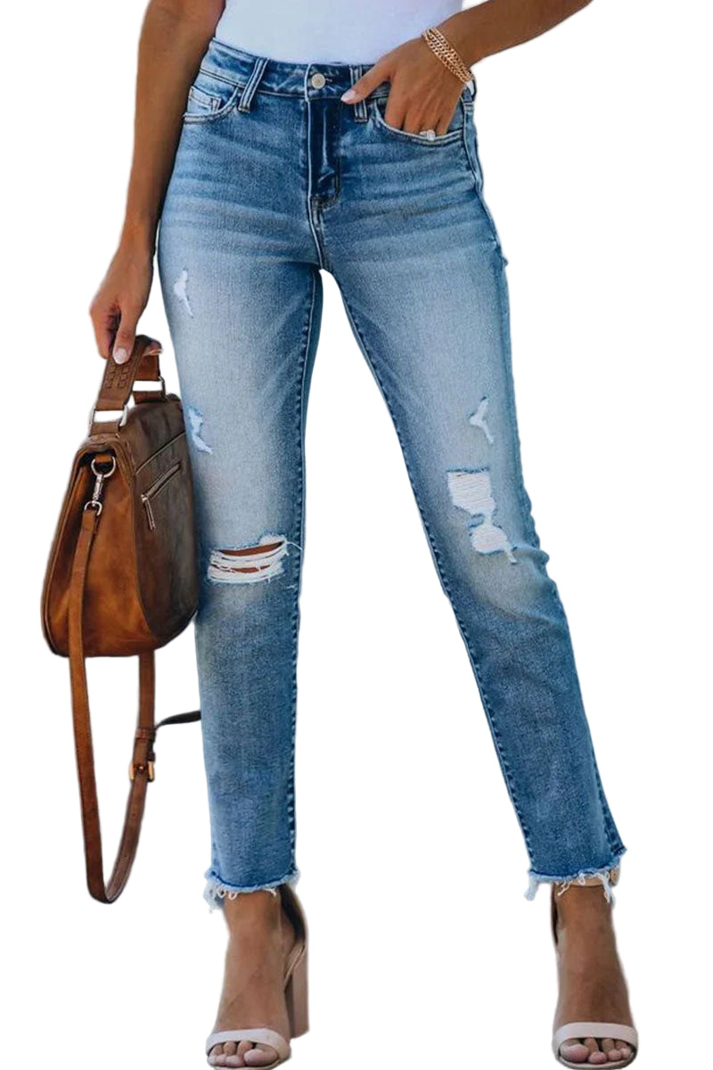 Jolene | Women's Distressed Skinny Jeans