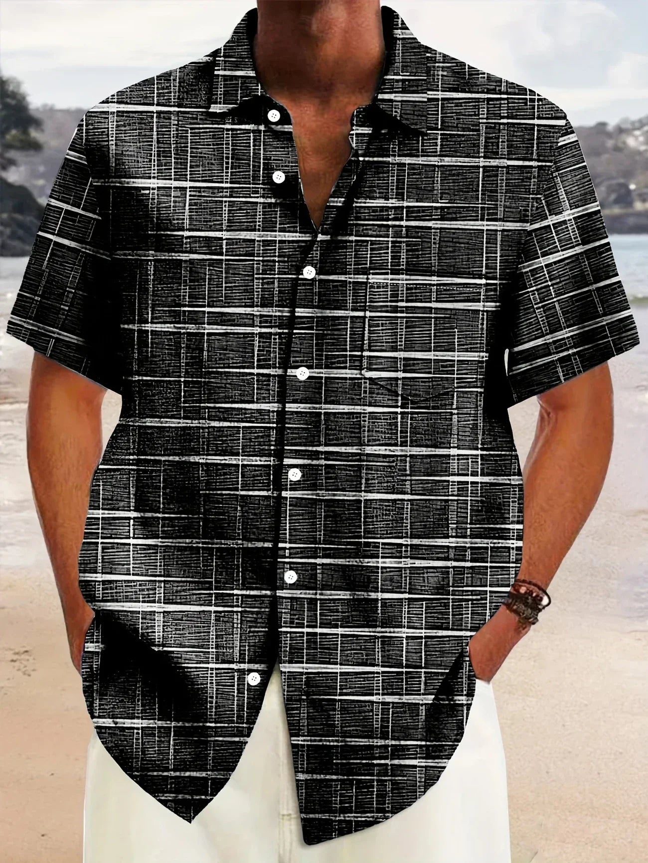 Kane | Men's Button-Down Printed Shirt