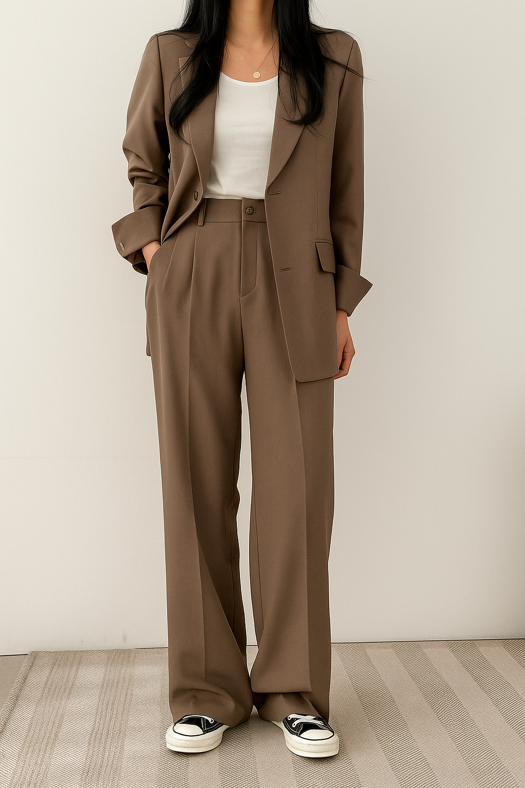 Kate | Women's Wide Leg Two-Piece Suit Set