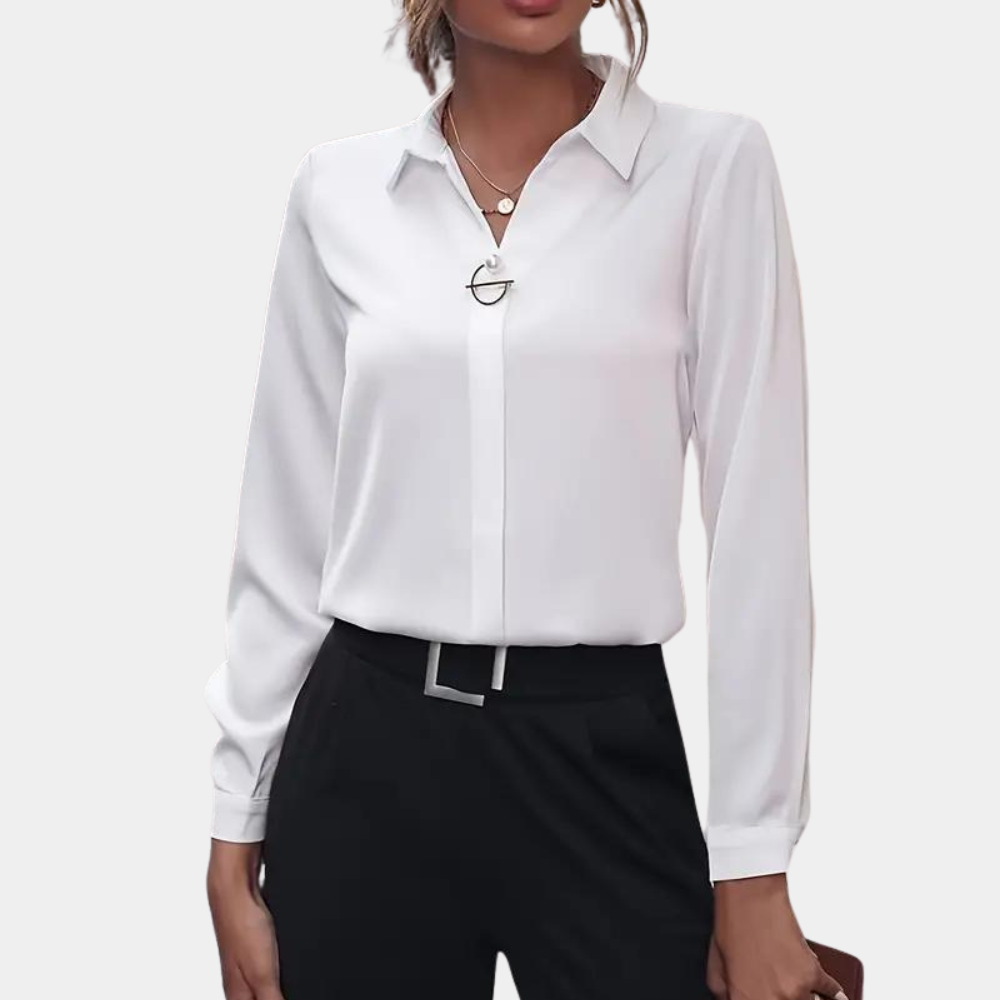 Kiara | Women's Long Sleeve Button-Down Blouse