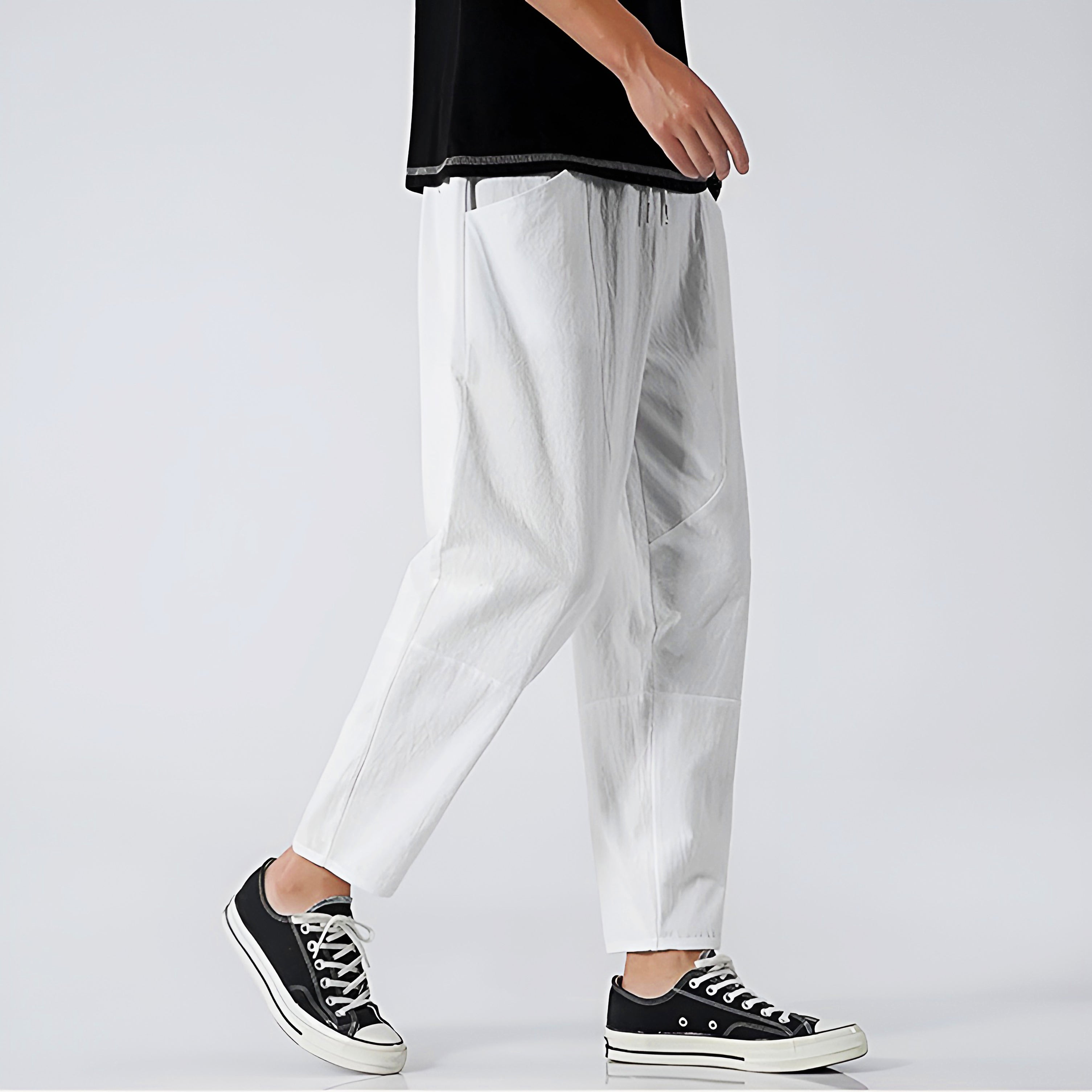Kris | Men's Cropped Drawstring Pants