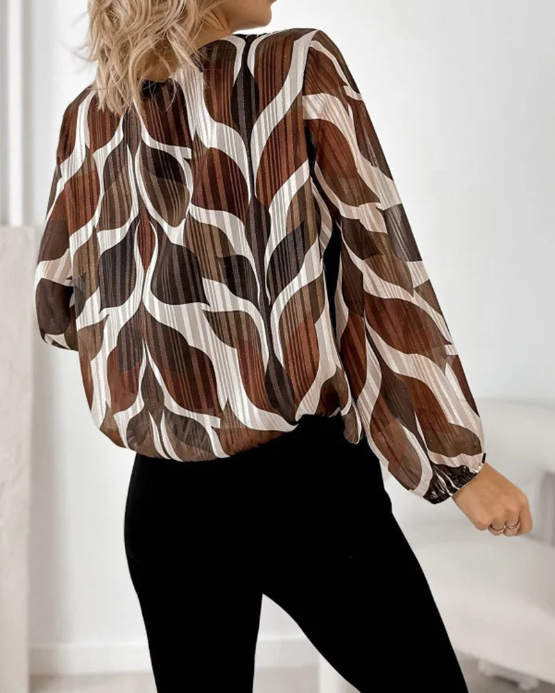 Lana | Women's Long Sleeve Printed Blouse