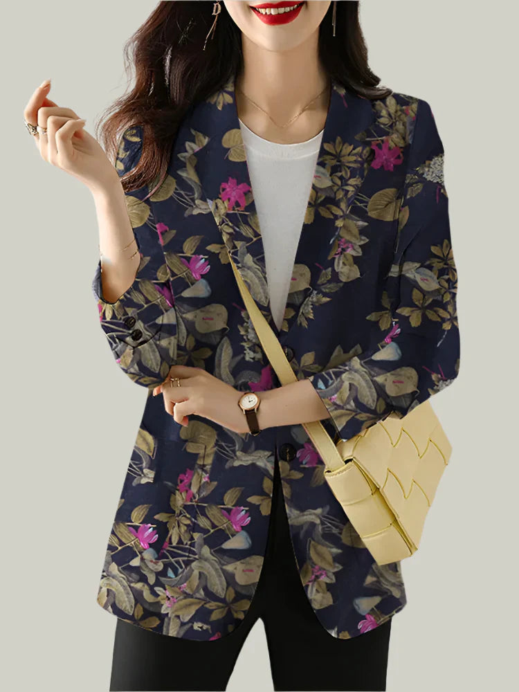 Lauren | Women's Floral Blazer Style Blouse