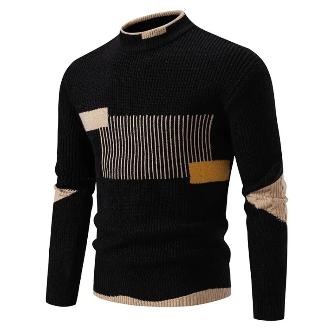 Lawson | Men's Geometric Mock Neck Sweater
