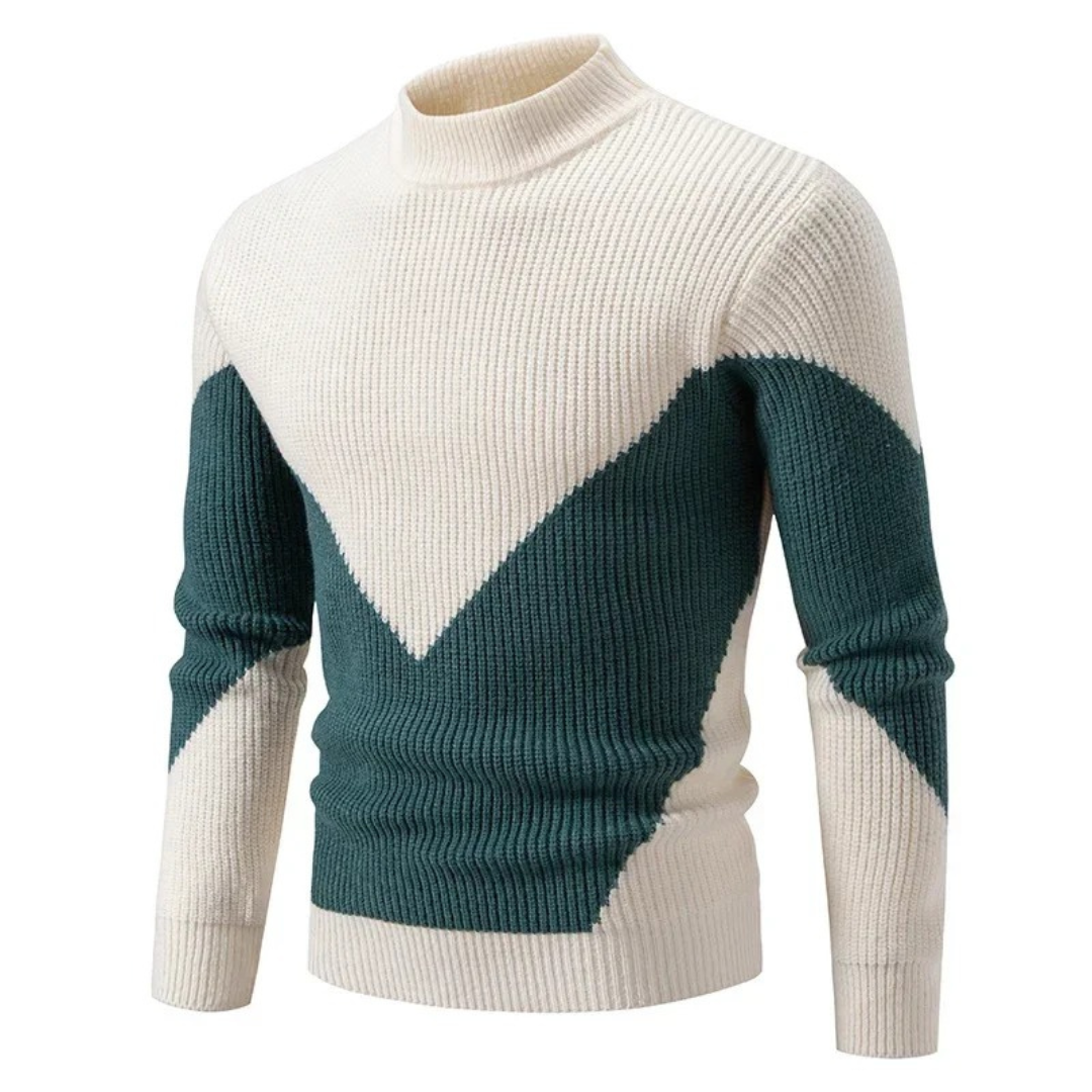 Lawson | Men's Geometric Mock Neck Sweater