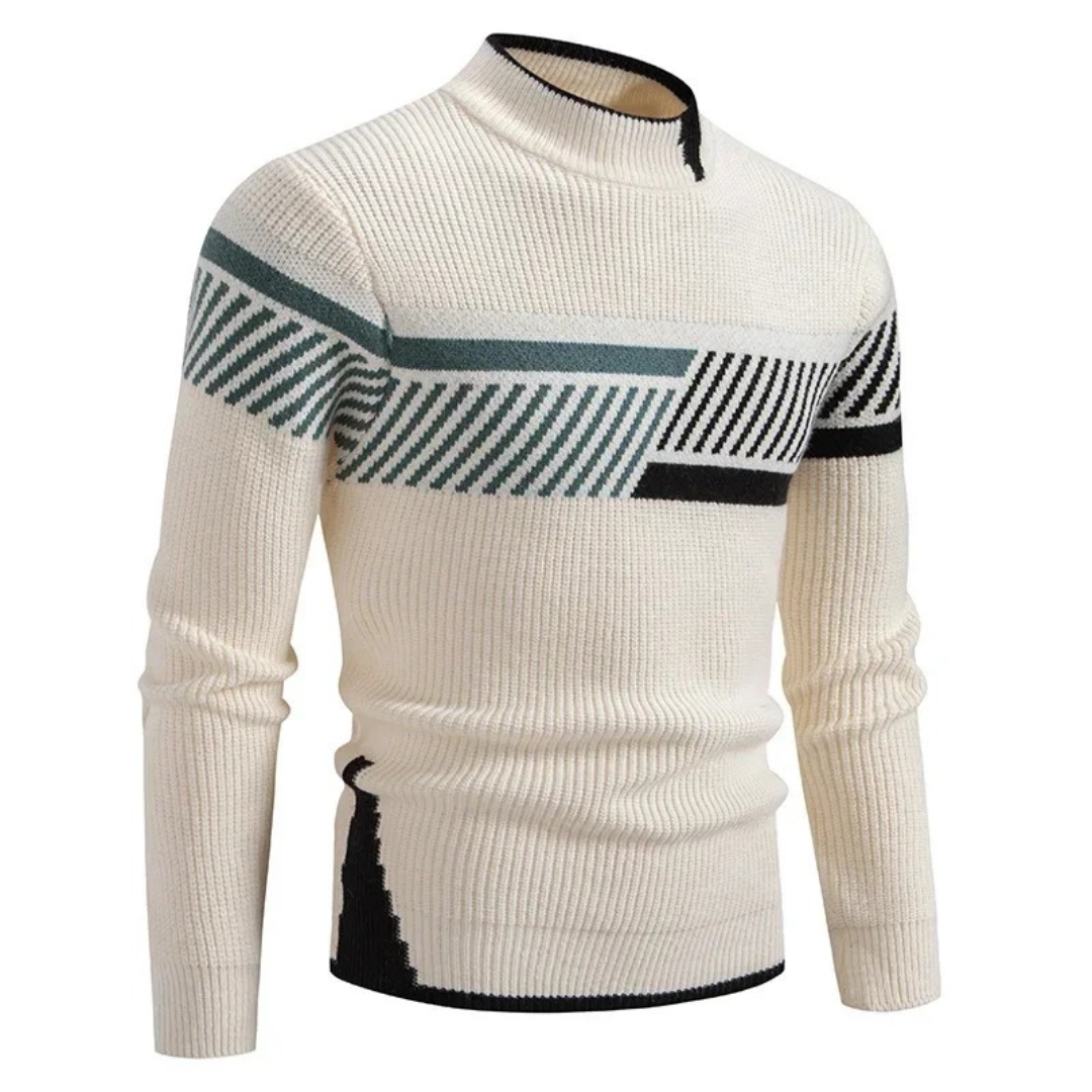 Lawson | Men's Geometric Mock Neck Sweater