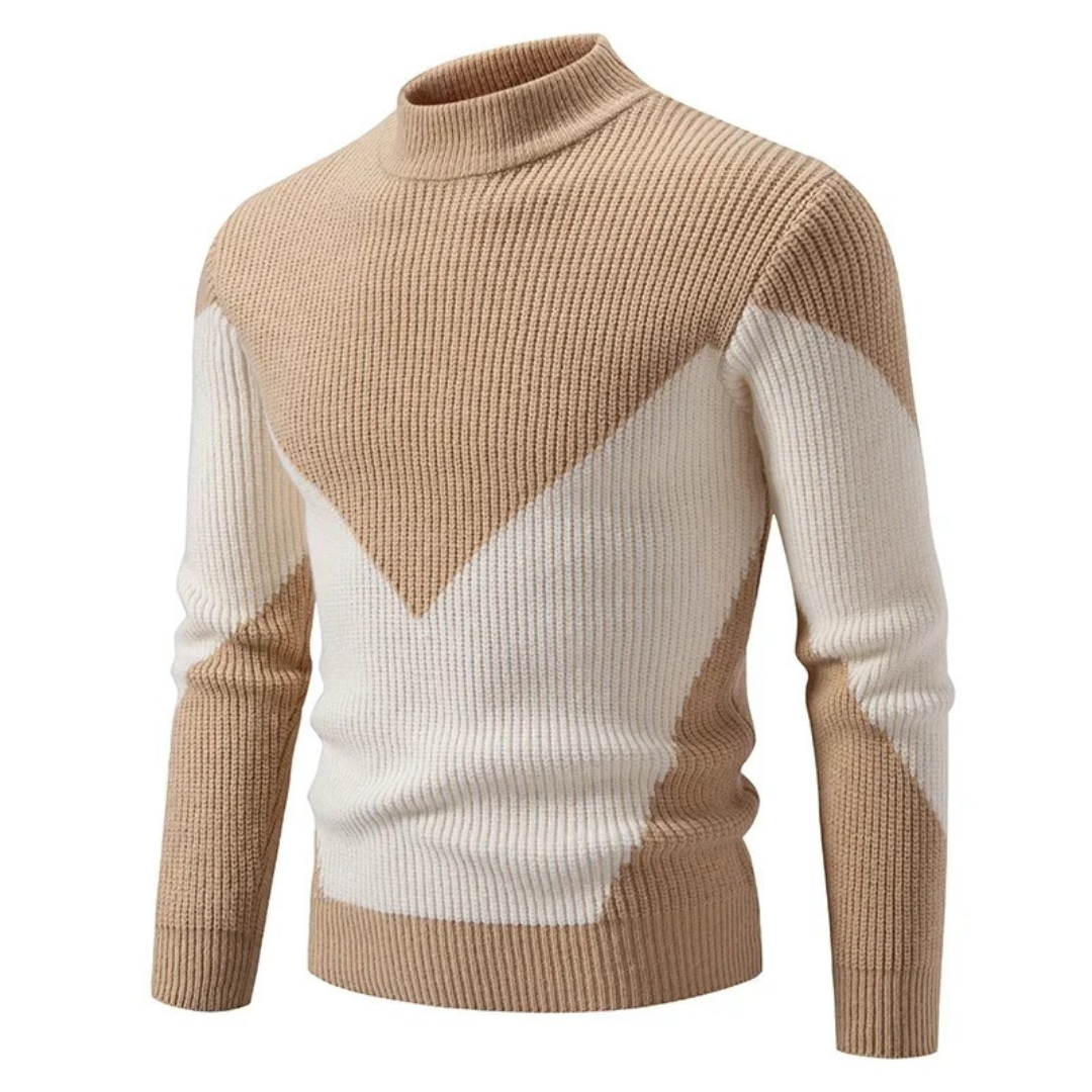 Lawson | Men's Geometric Mock Neck Sweater