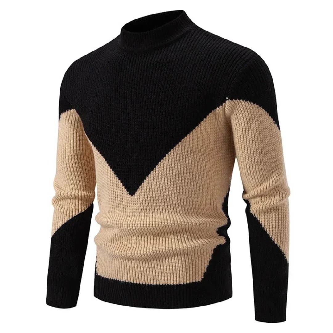 Lawson | Men's Geometric Mock Neck Sweater
