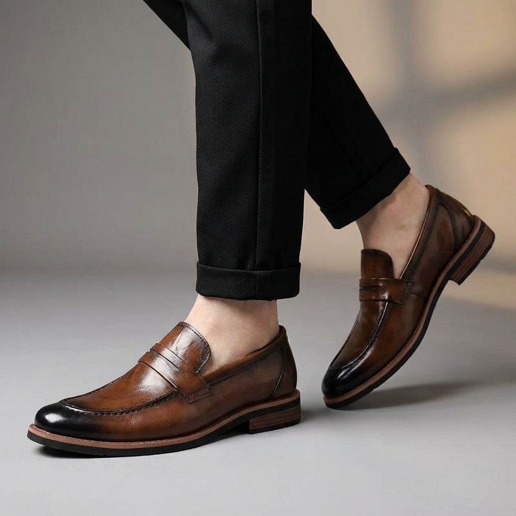 Louis | Men's Penny Loafer Slip-On Dress Shoes