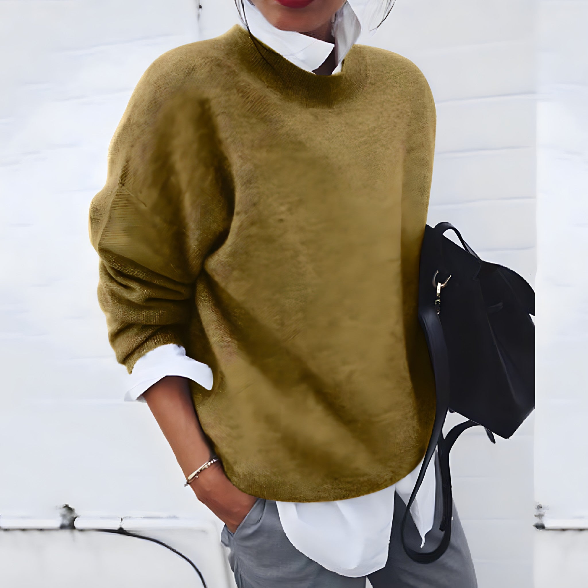 Lucille | Women's Oversized Crewneck Sweater