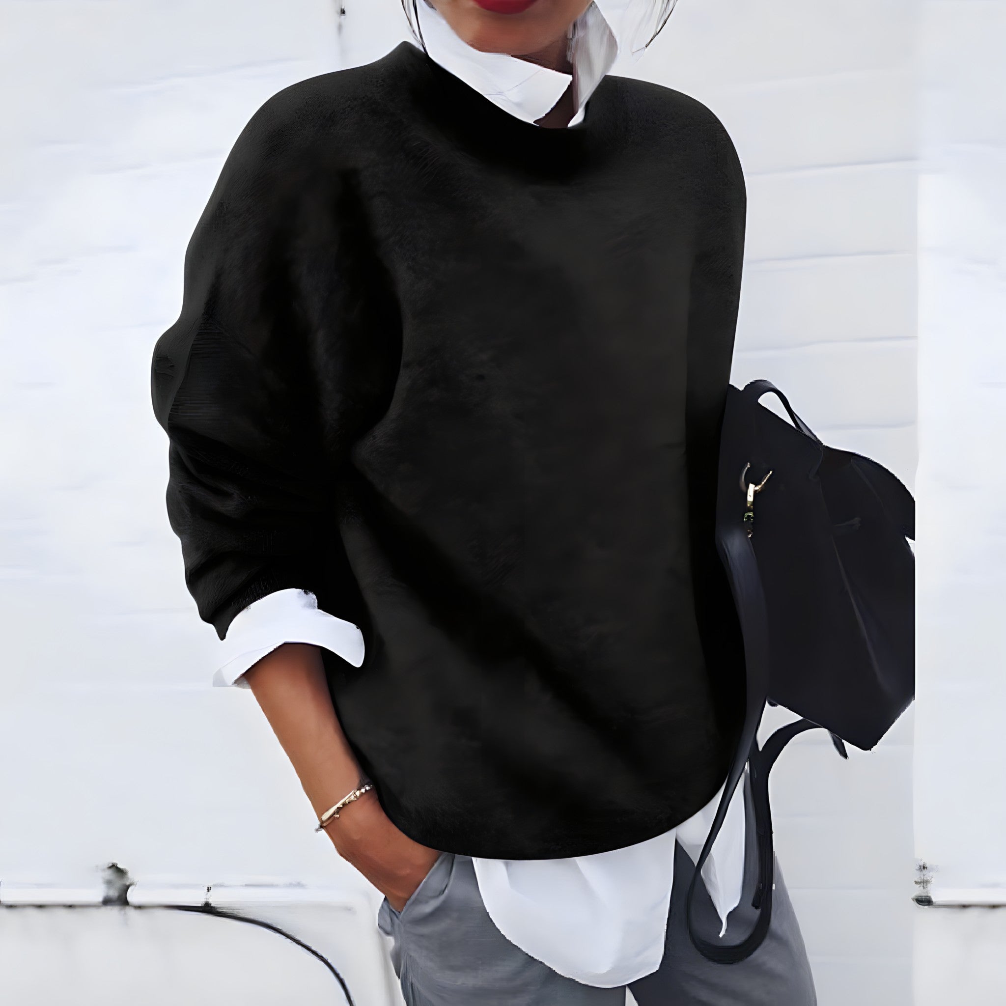 Lucille | Women's Oversized Crewneck Sweater