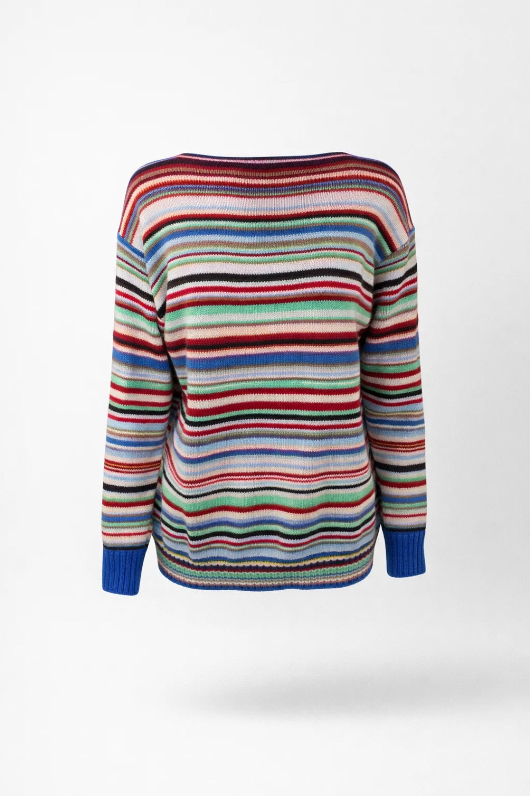 Madeline | Women's Multi-Colored Crew Neck Long Sleeve Sweater