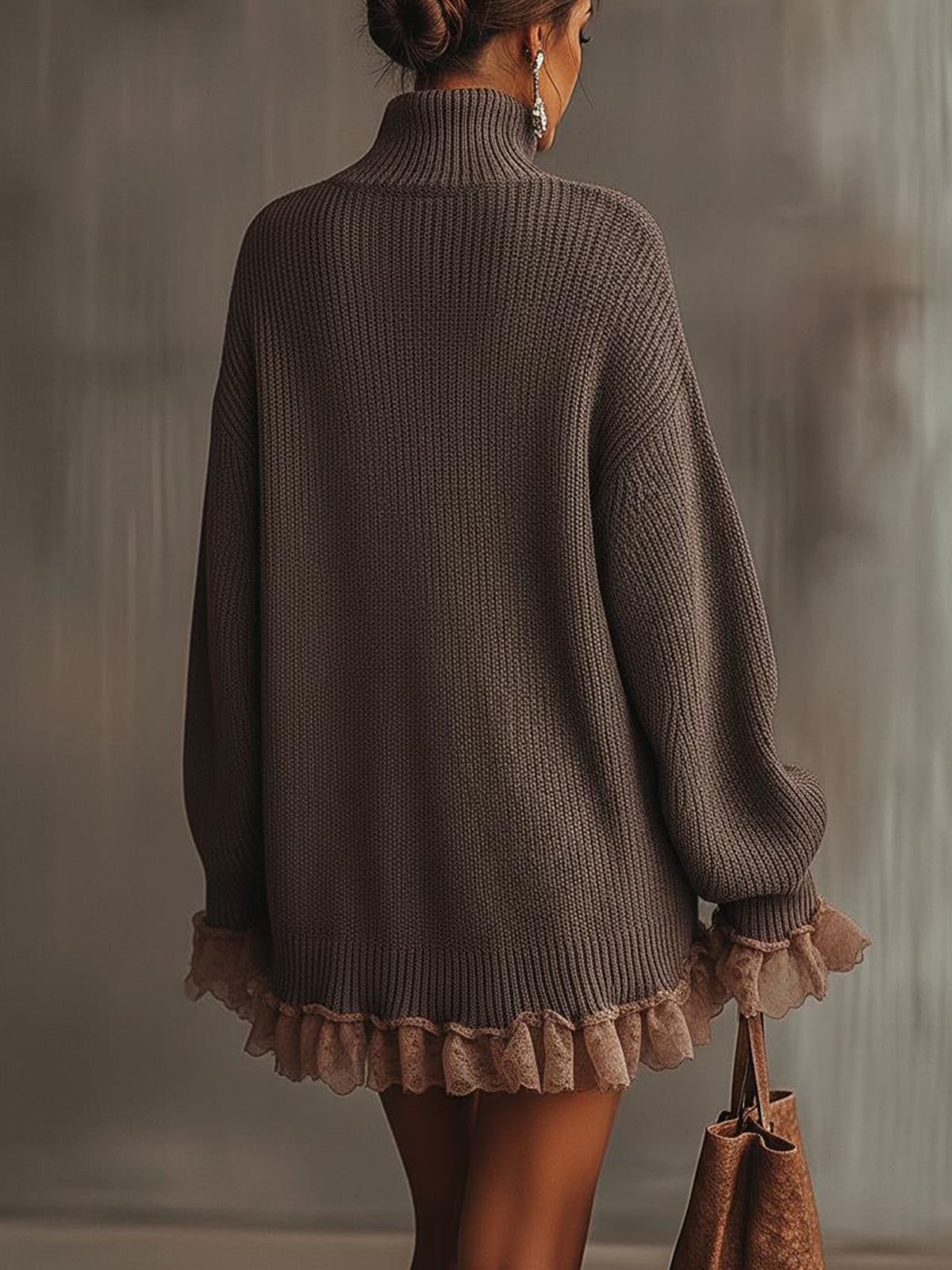 Madison | Women's Oversized Long Sleeve Mini Sweater Dress