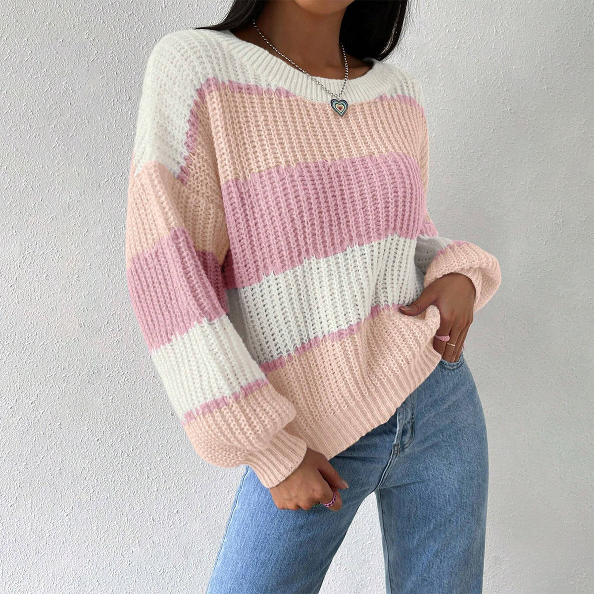Mandy | Women's Oversized Striped Sweater