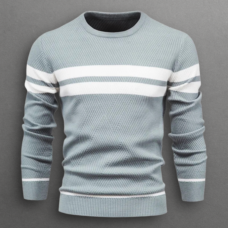 Michael | Men's Striped Crew Neck Sweater
