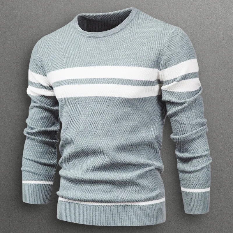 Michael | Men's Striped Crew Neck Sweater