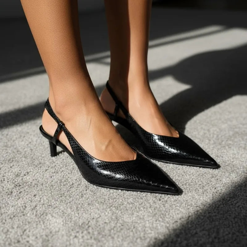 Monica | Women's Pointed Toe Slingback Heels