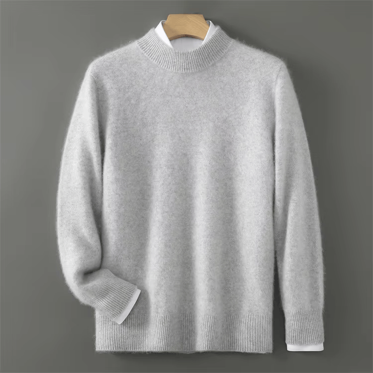 Nash | Men's Mock Neck Ribbed Knit Sweater