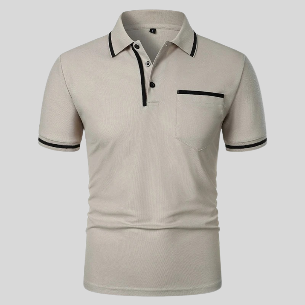 Neil | Men's Short Sleeve Polo with Pocket
