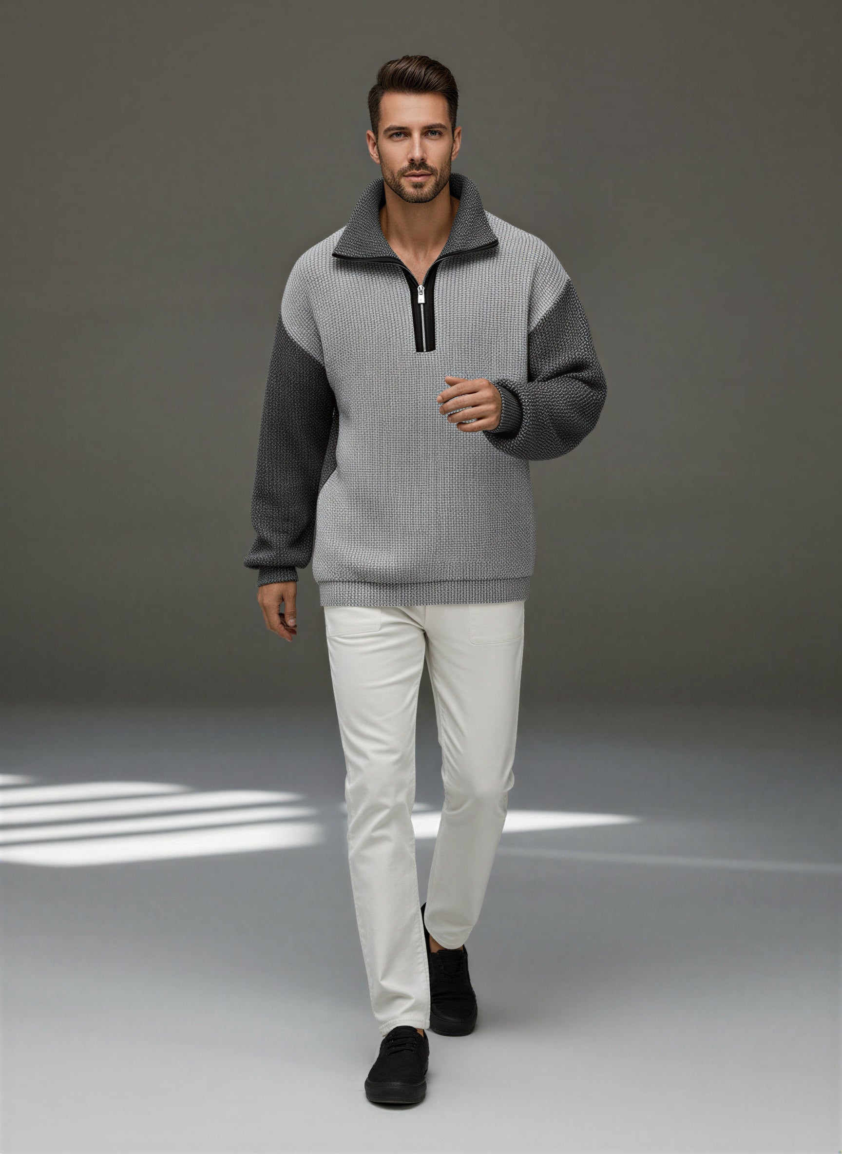 Otis | Men's Half-Zip Color Block Sweater