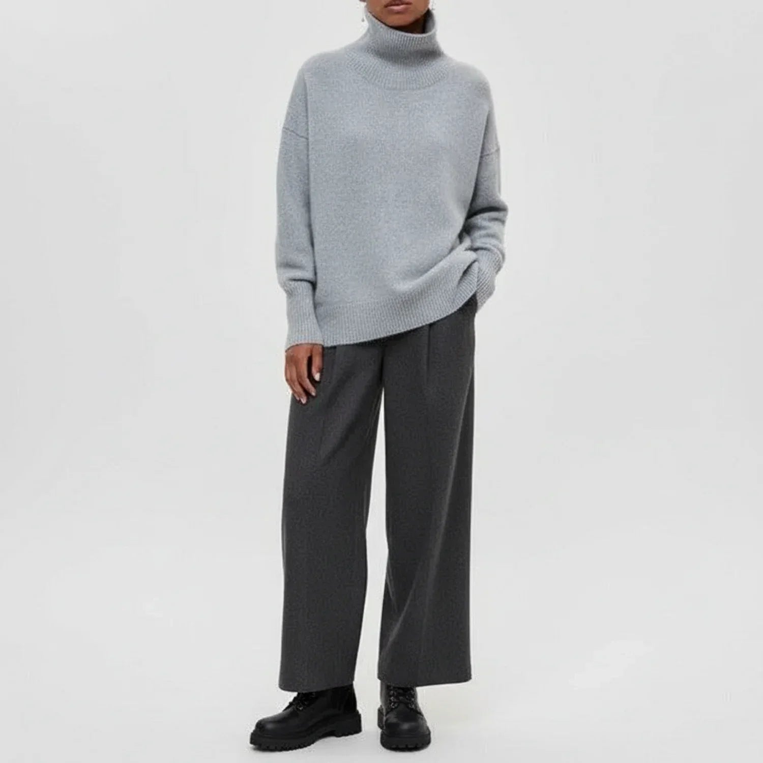 Oversized Turtleneck Sweater for Women