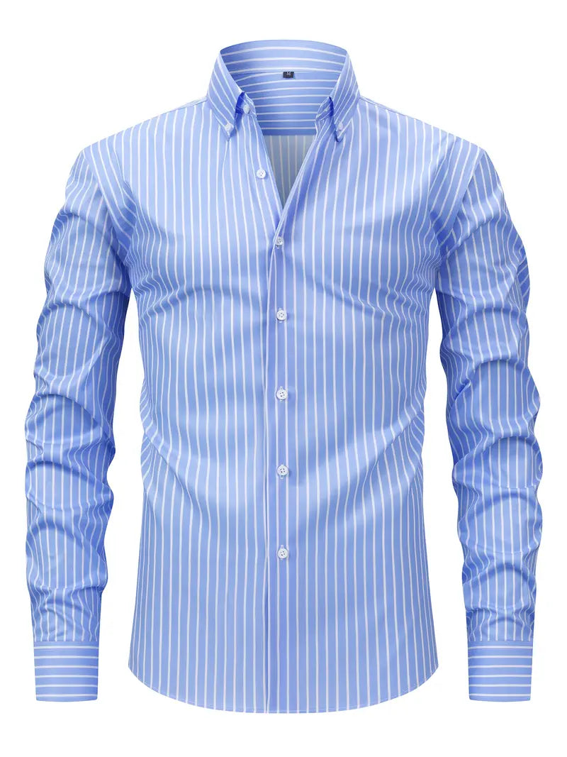 Percy | Men's Striped Button-Down Shirt