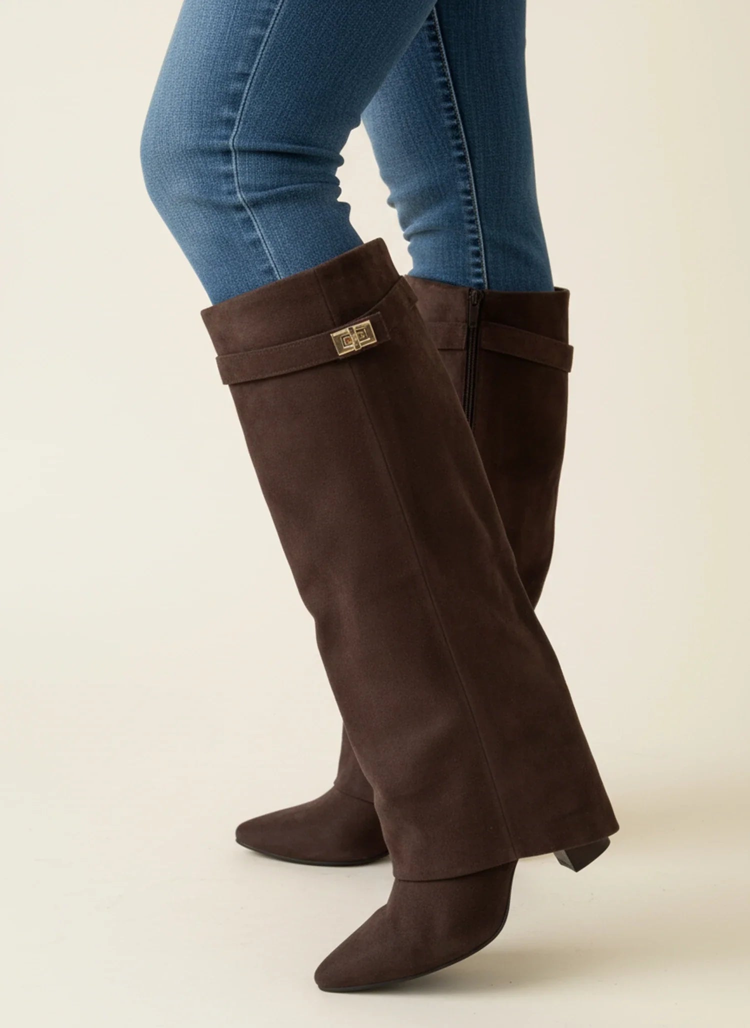 Pointed Toe Slouch High Boots for Women