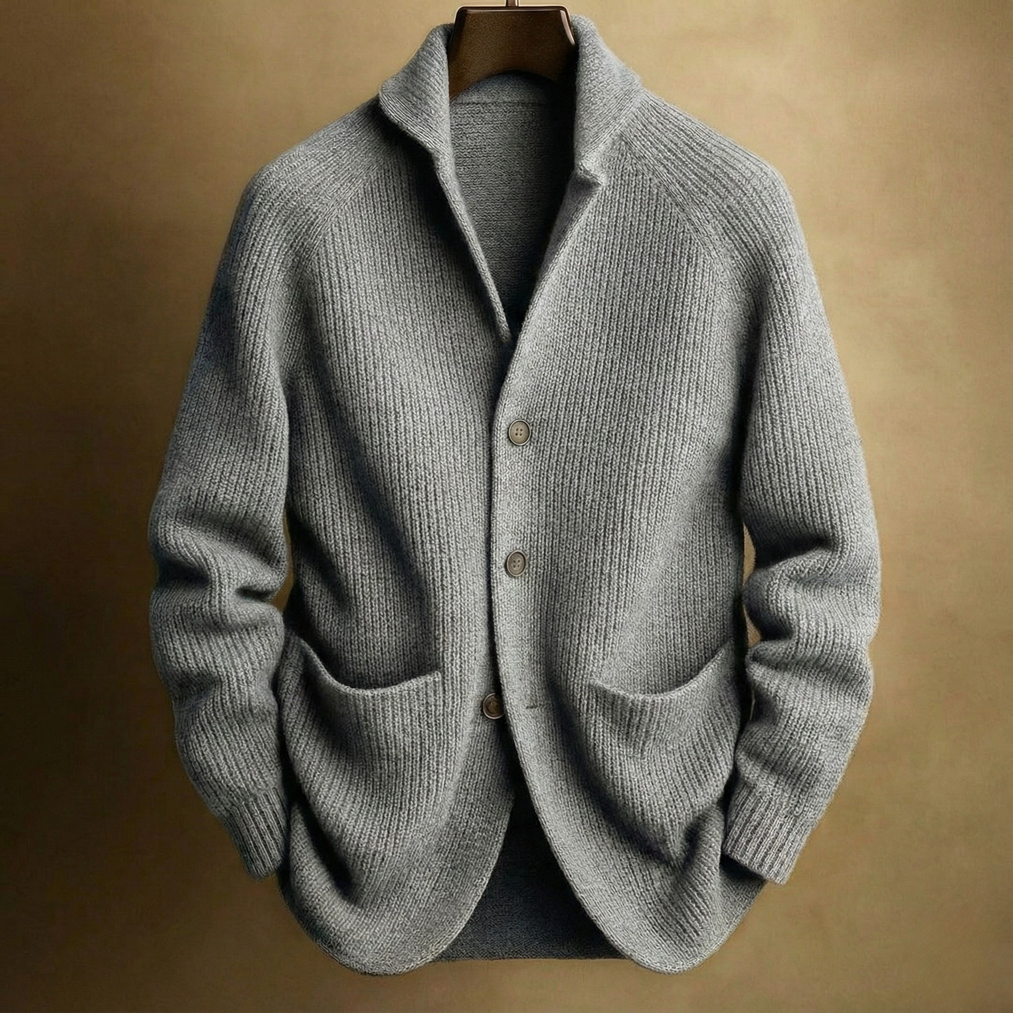 Rhys | Men's Shawl Collar Button-Front Cardigan