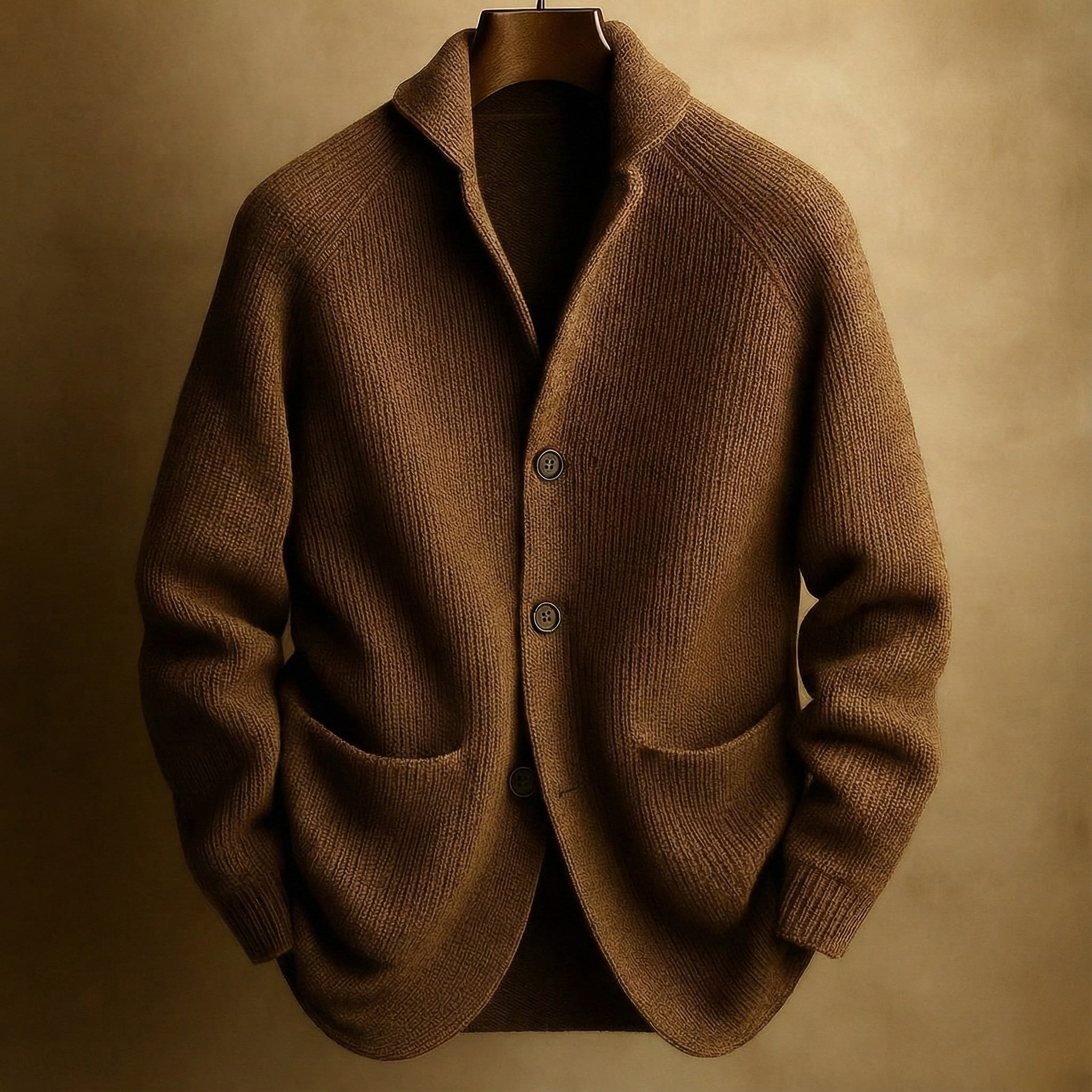 Rhys | Men's Shawl Collar Button-Front Cardigan