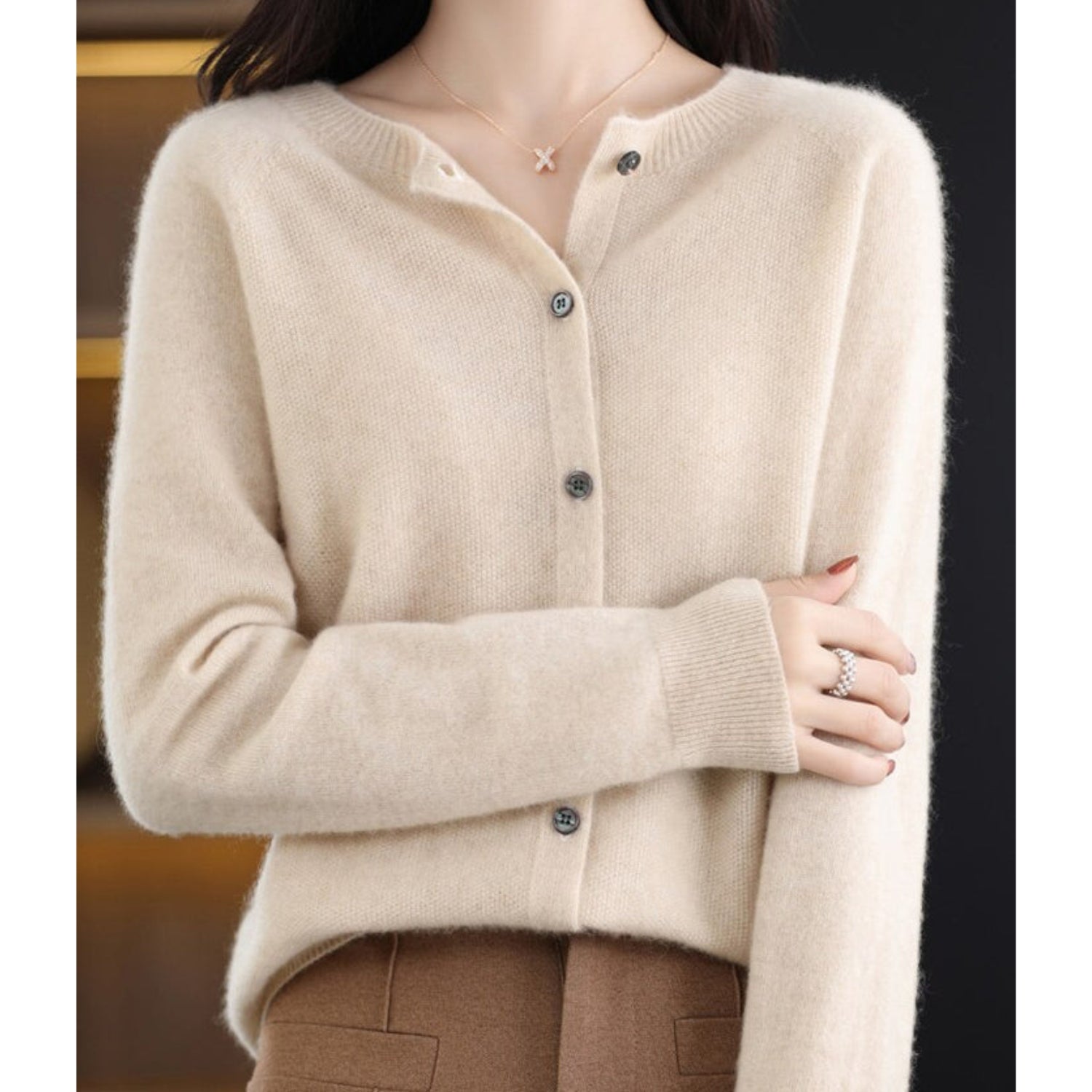 Rosemary | Women's Button-Down Fitted Cardigan