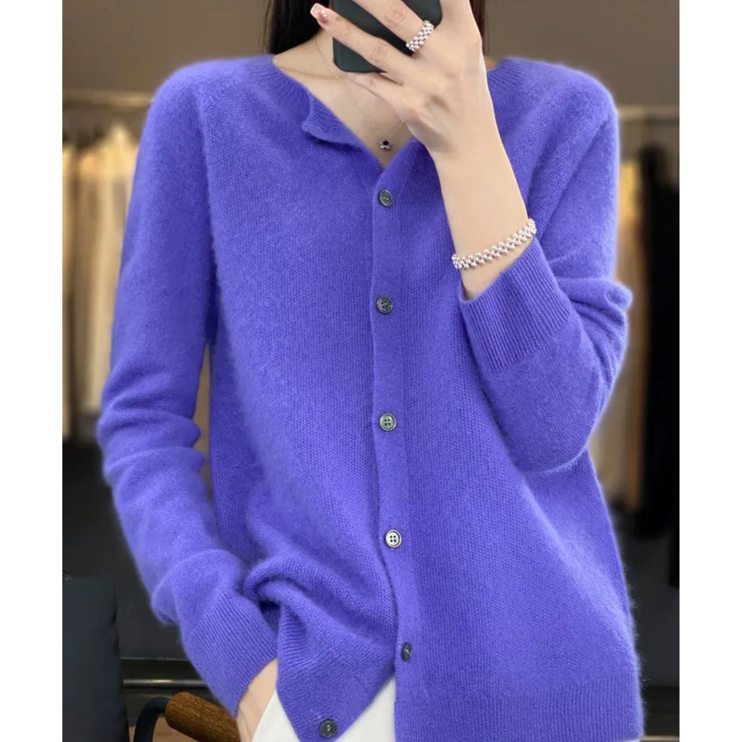 Rosemary | Women's Button-Down Fitted Cardigan