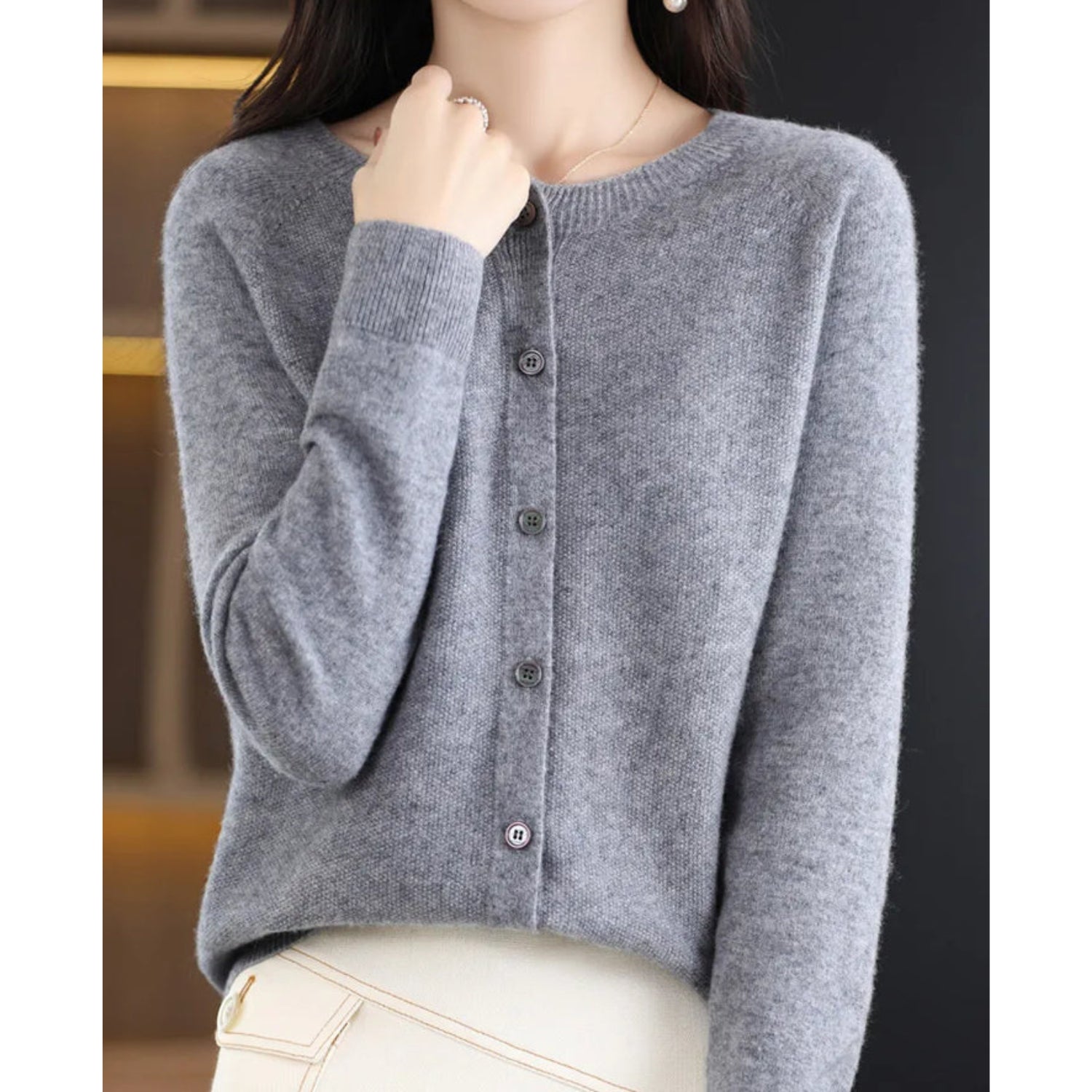 Rosemary | Women's Button-Down Fitted Cardigan