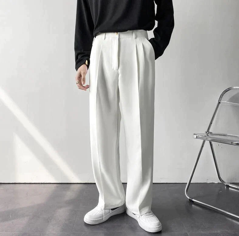 Ross | Men's Pleated Wide Leg Dress Pants