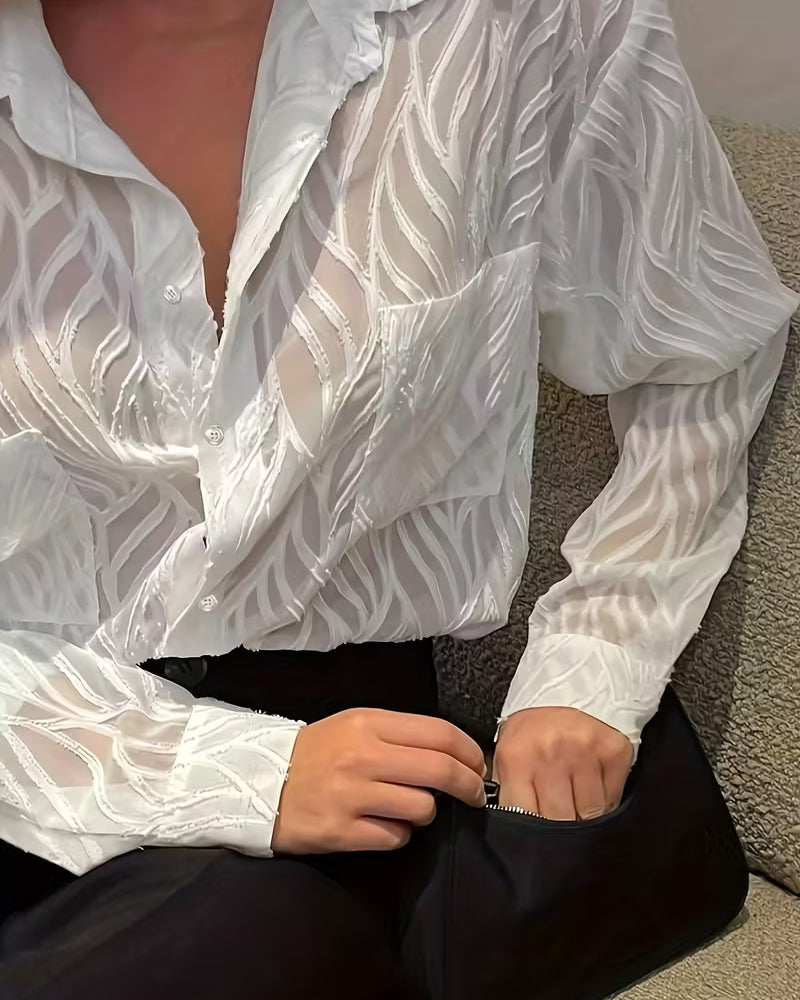 Sadie | Women's Long Sleeve Button-Down Blouse