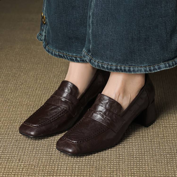 Sadie | Women's Slip-On Block Heel Loafers