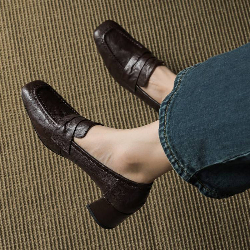 Sadie | Women's Slip-On Block Heel Loafers