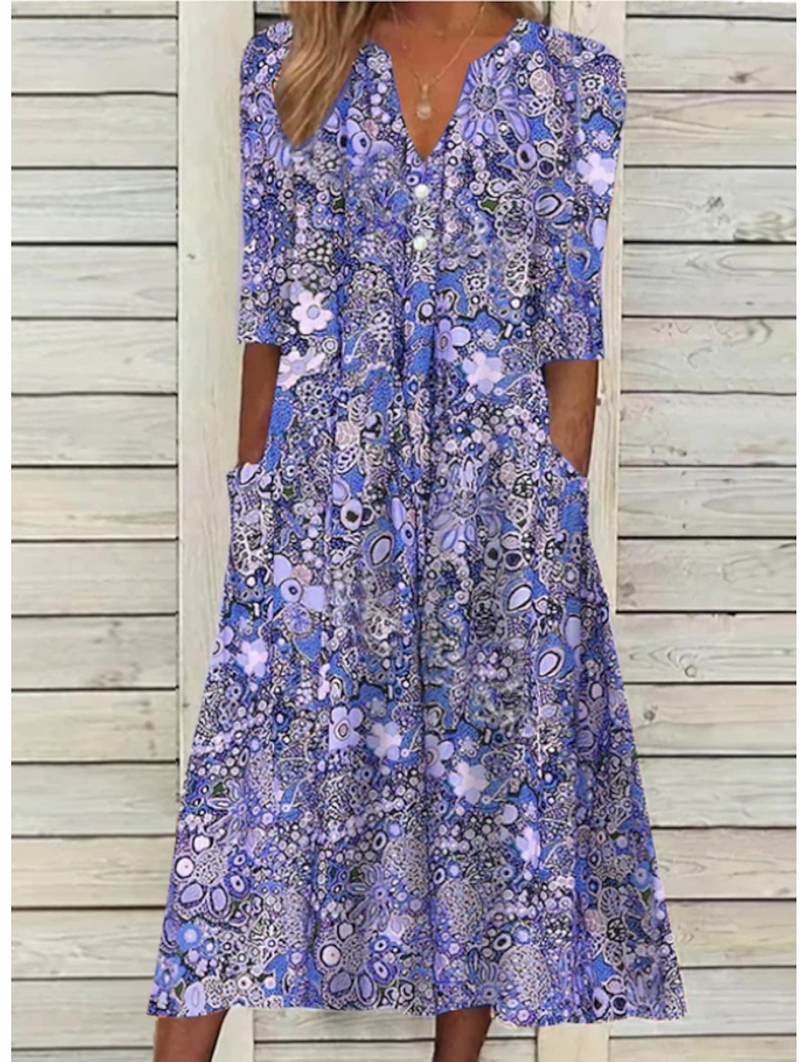 Savannah | Women's V-Neck Maxi Dress