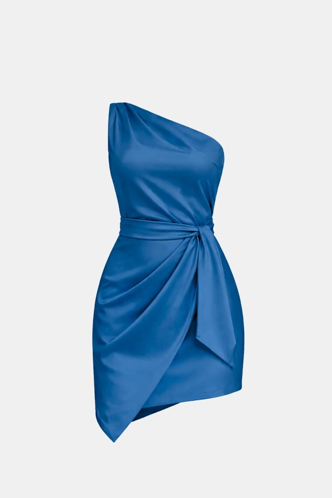 Sheila | Women's One-Shoulder Mini Wrap Dress