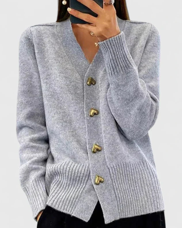 Jacqueline | Women Elegant Button Front Cardigan