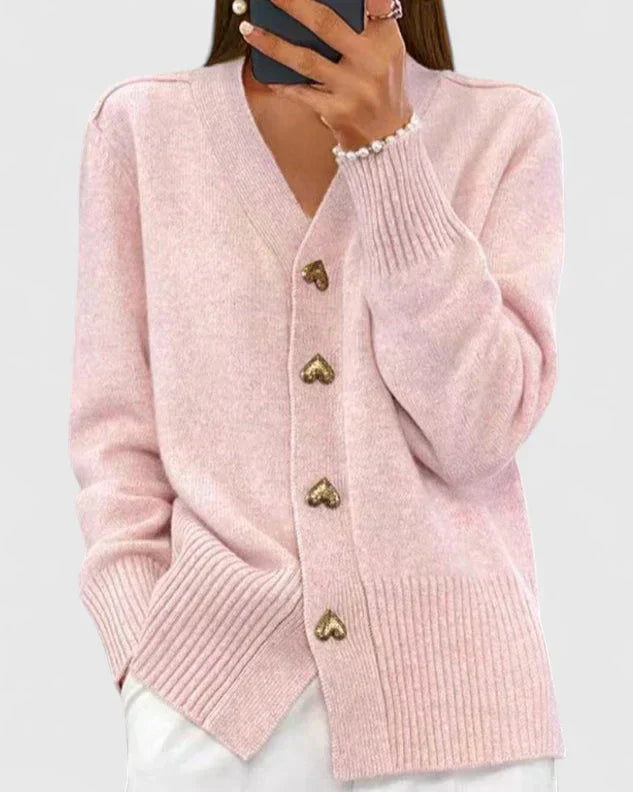 Jacqueline | Women Elegant Button Front Cardigan