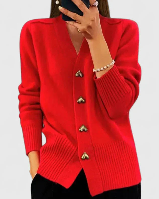 Jacqueline | Women Elegant Button Front Cardigan