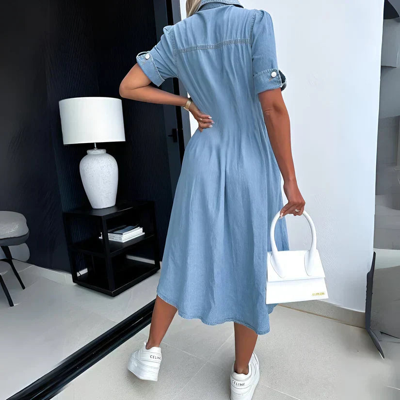Sue | Women's Button-Down Midi Dress