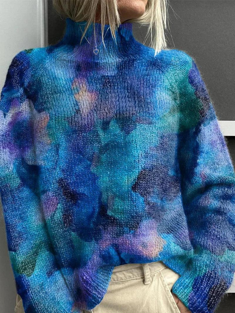 Tammy | Women's Graphic Turtleneck Sweater
