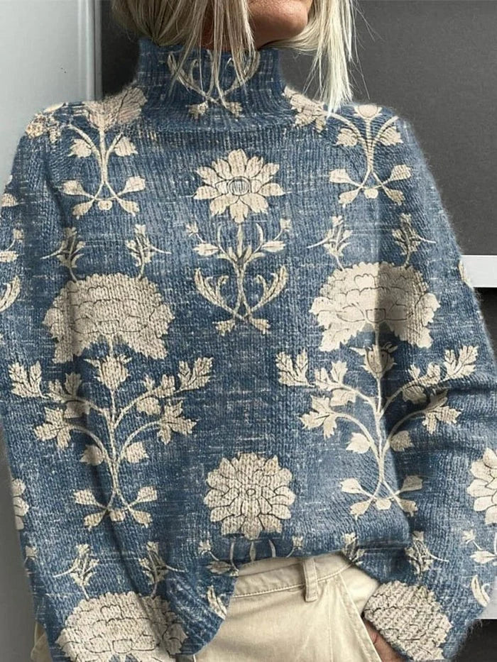 Tammy | Women's Graphic Turtleneck Sweater