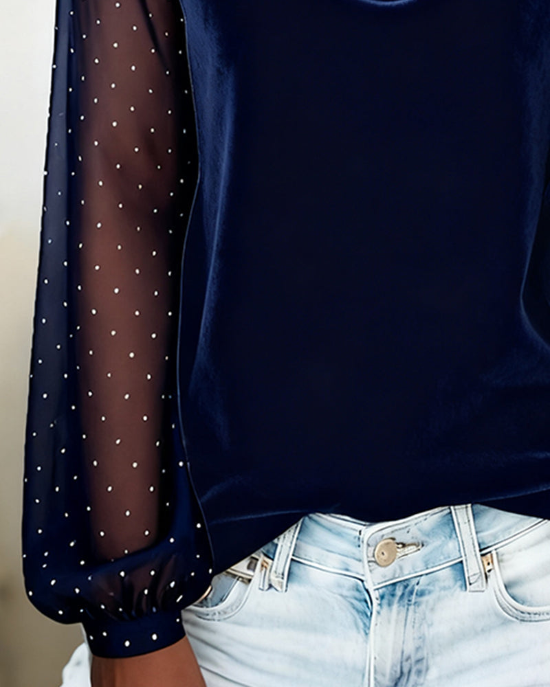 Tatum | Women's Long Sleeve Sheer Blouse