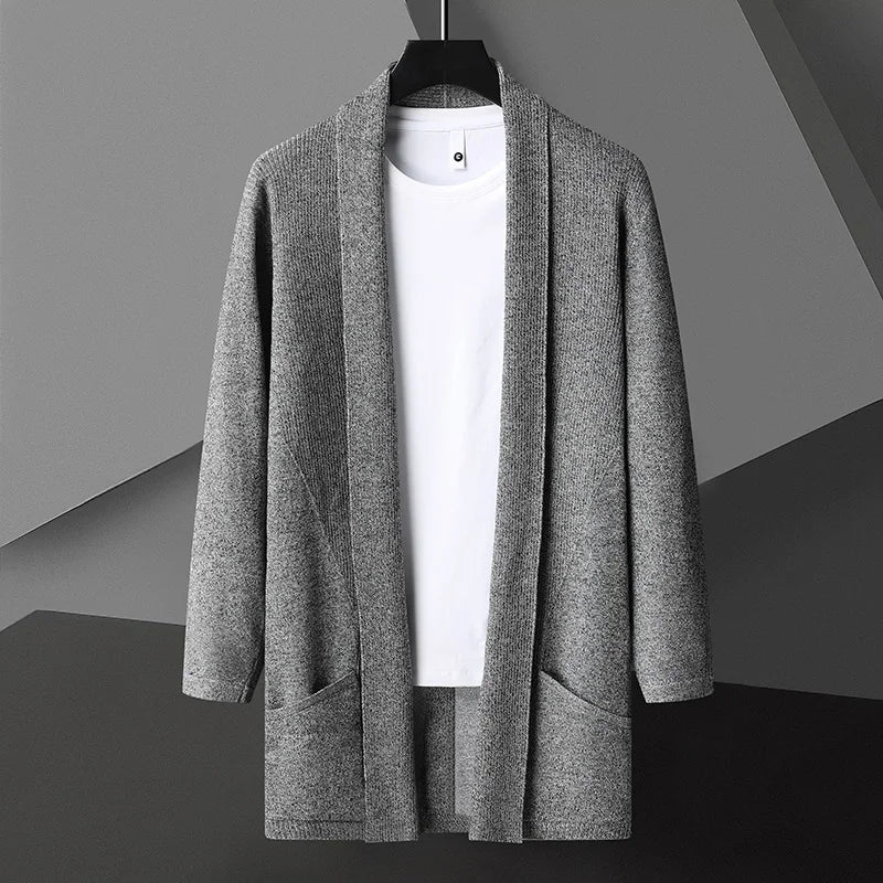 Theo | Men's Long Sleeve Open Front Cardigan