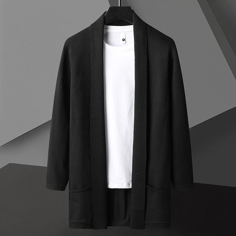 Theo | Men's Long Sleeve Open Front Cardigan
