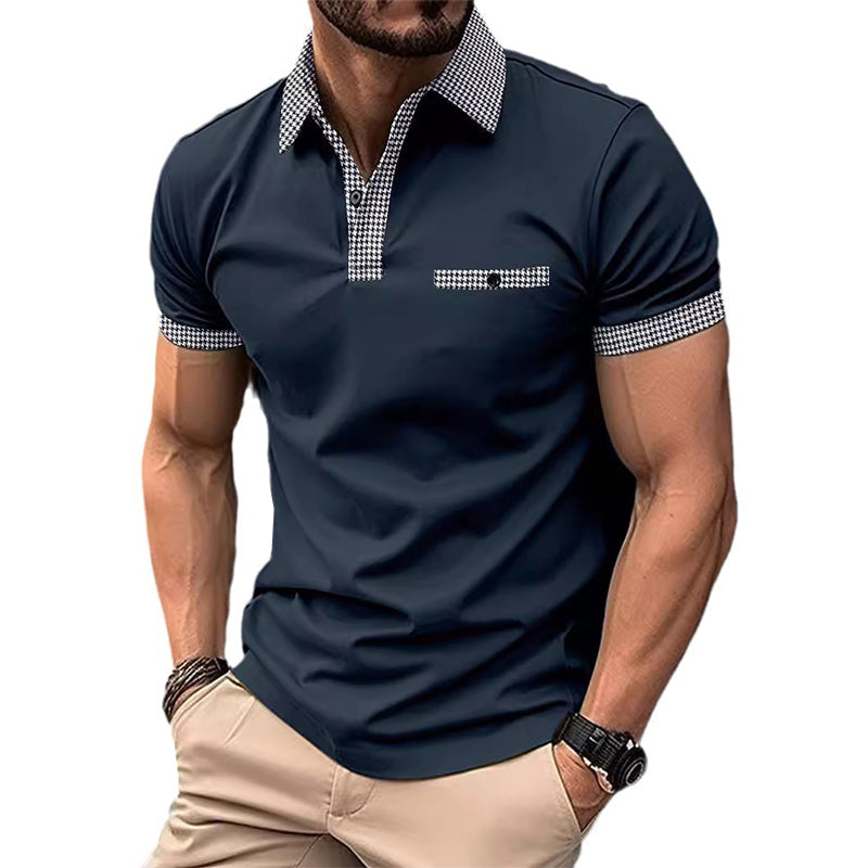Theodore | Men's Contrast Collar Polo Shirt