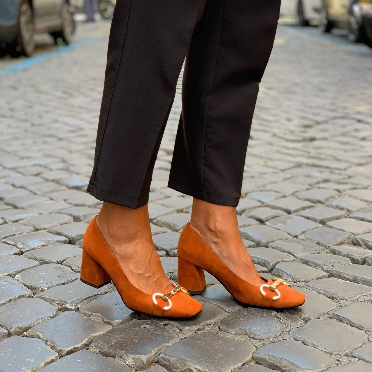 Trinity | Women's Block Heel Slip-On Pumps